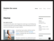 Tablet Screenshot of pardonthewave.com